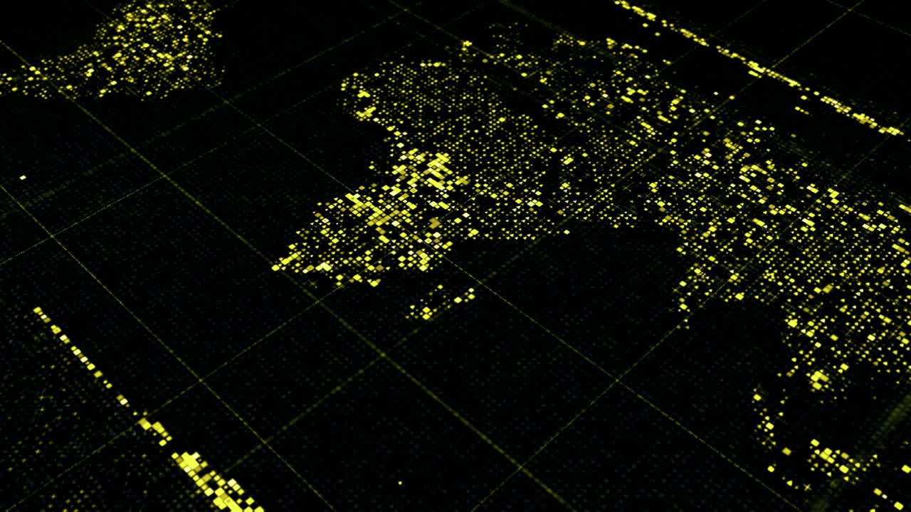 Digital World Map Visualization