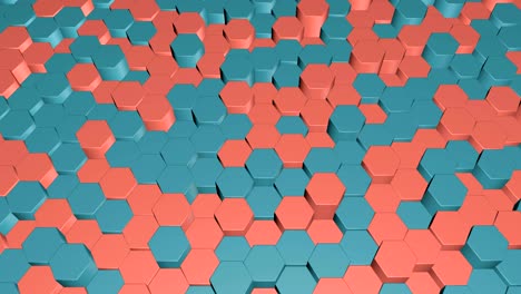 abstract hexagonal 3d motion background.