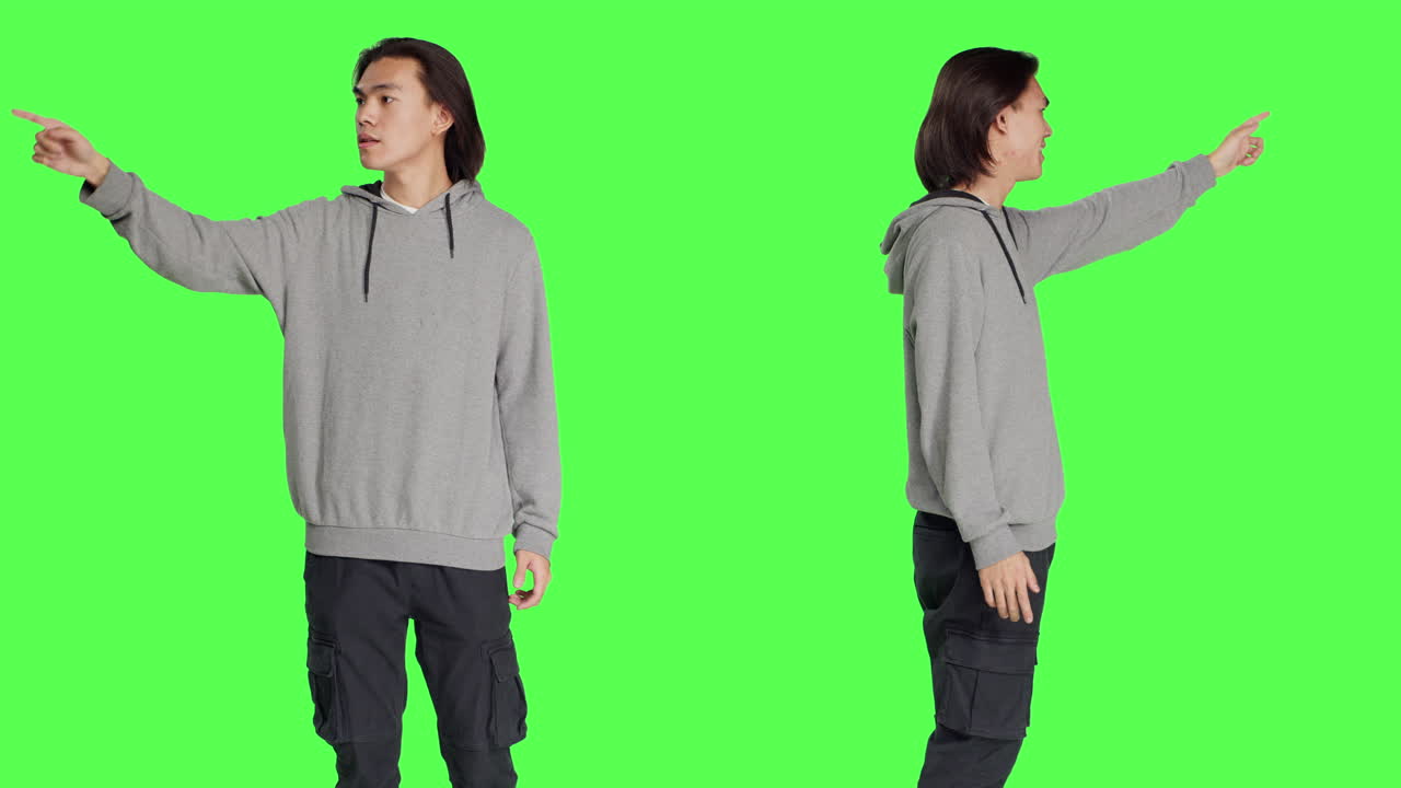 왼쪽 또는 오른쪽 방향을 나타내는 사람