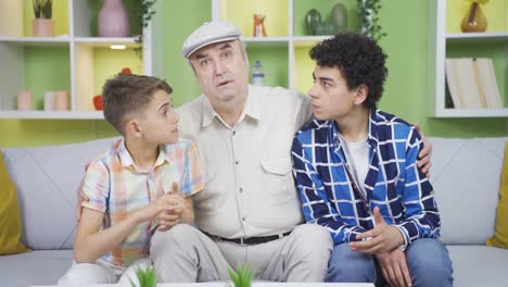 dede and grandchildren are angry at the news.