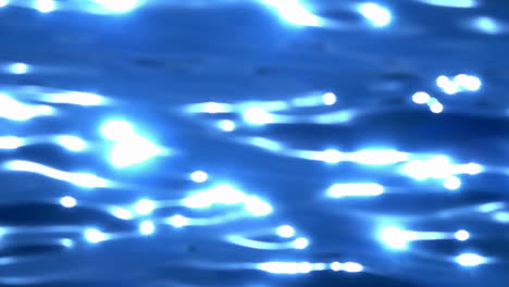 water ripples and waves catching the sunlight in slow motion