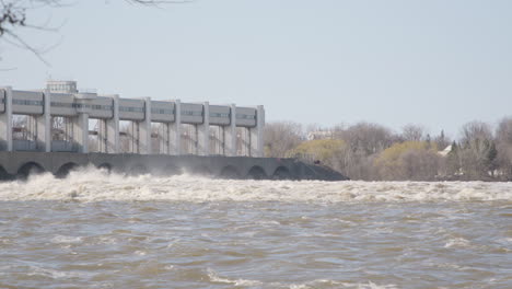 high water at the dam