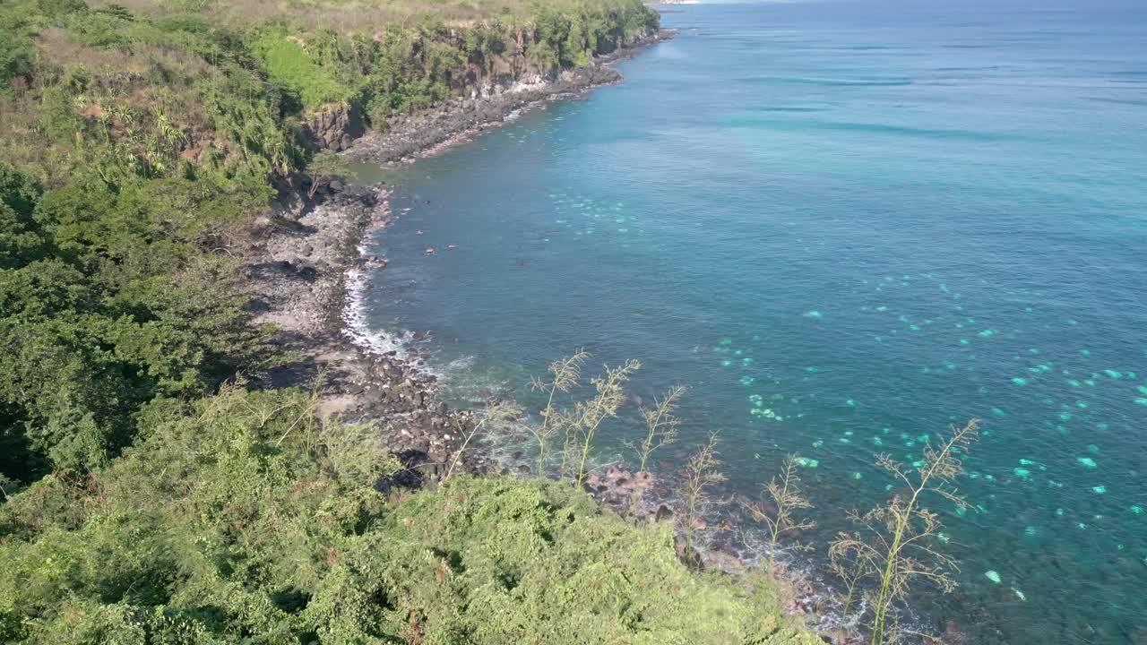 Mauritius - Flic en flac - Bassin Vert - Slide view on the Bassin Vert Beach