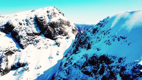 Vista-Aérea-A-Lo-Largo-De-Los-Alpes-Del-Sur-Nueva-Zelanda