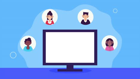 group of business persons in desktop