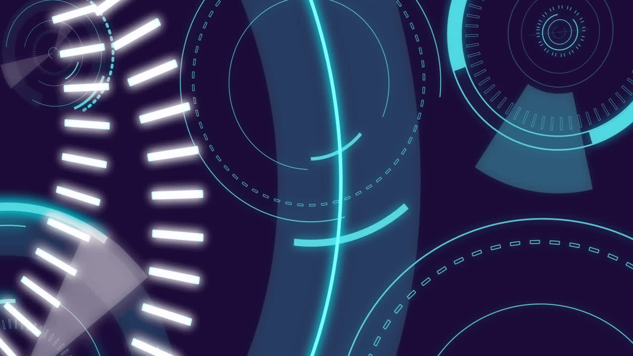 animacja skanowania zakresu z 5g na czarnym tle