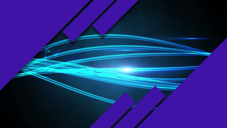 animation of blue panels over neon blue panels