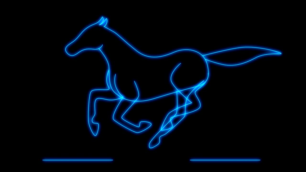 Running horse animation - Loop | Premium Stock Video Footage