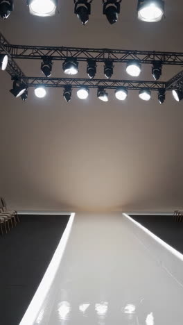 empty fashion show stage