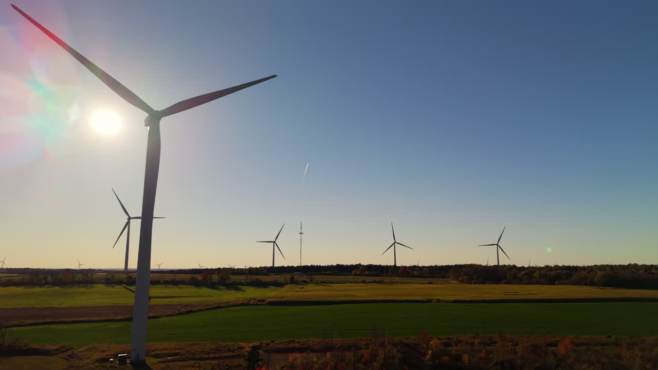Wind Turbines in a Rural Landscape