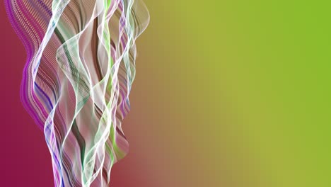 animación fantástica con objeto de onda de partículas en cámara lenta y espacio para texto, 4096x2304 bucle 4k