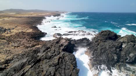 rock-outcroppings-along-Aruba-Coastline-Aerial