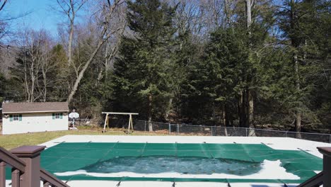 A-drone-taking-off-from-a-deck-in-early-spring