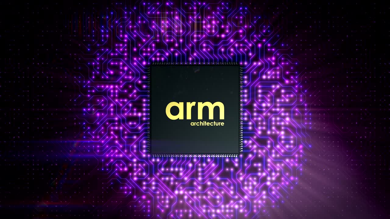 Mobile processor with reduced instruction set installed on circuit board, loop