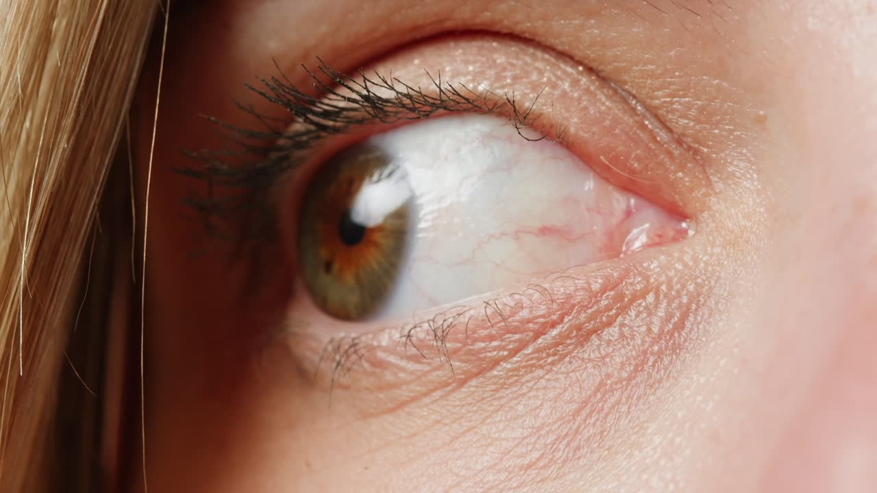 여자의 눈의 클로즈업