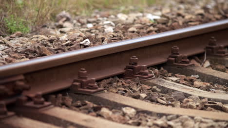 componentes del ferrocarril en primer plano - punto de vista 3