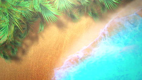 Closeup-sandy-beach-with-blue-waves-of-ocean-1