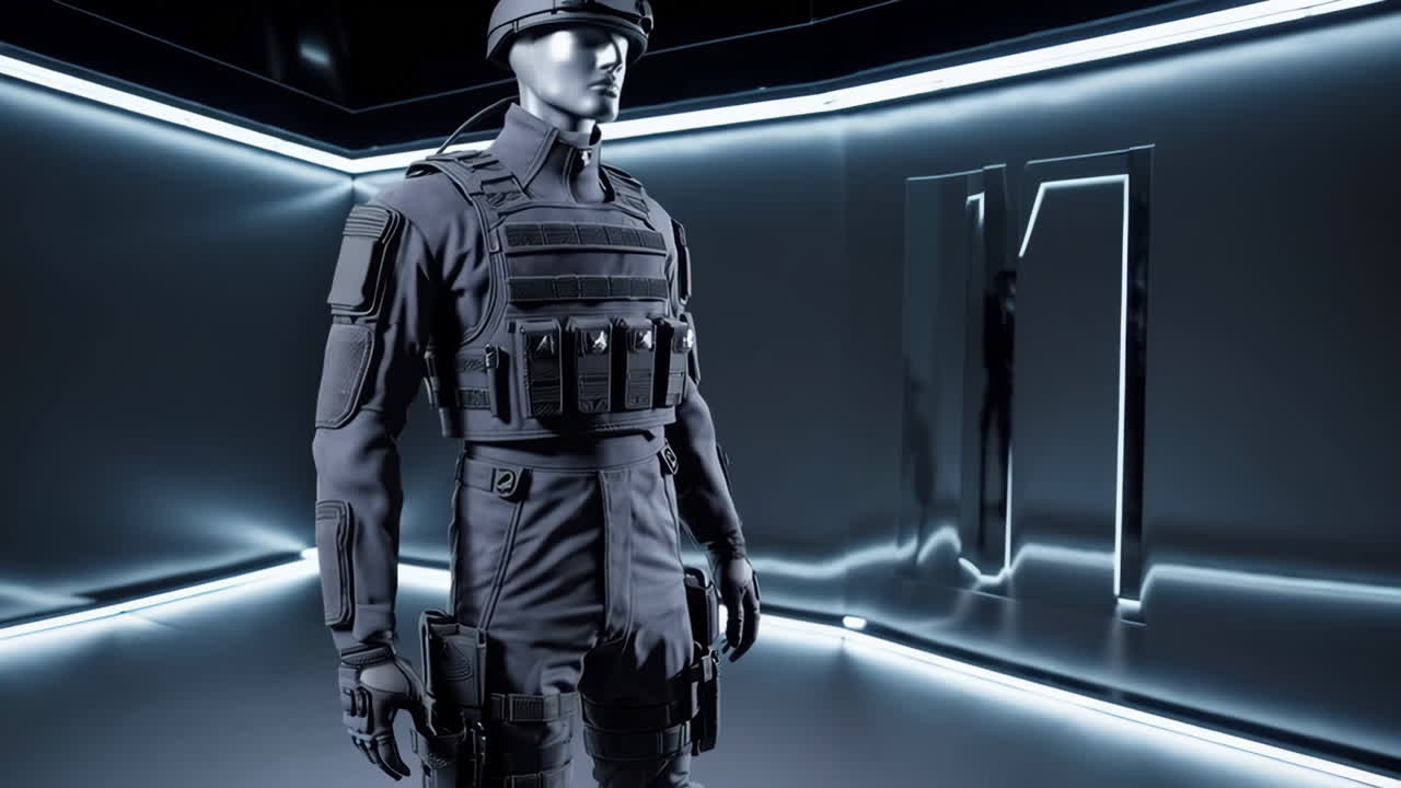 Military Uniform Display