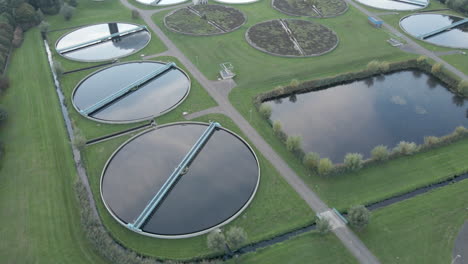 High-angle-Aerial-of-basins-of-water-treatment-plant