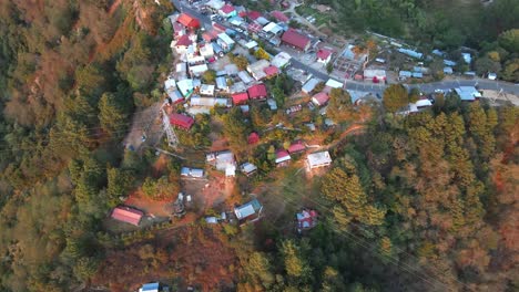 San-Jose-del-Pacifico,-Village,-Mexico,-Drone-Shot,-4k,-Oaxaca