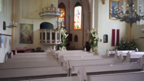 The-Lielstraupe-Castle-and-Straupe-Evangelical-Lutheran-Church-in-the-Village-of-Straupe-in-Vidzeme,-in-Northern-Latvia