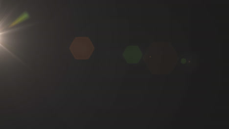 animation of light spots moving on black background