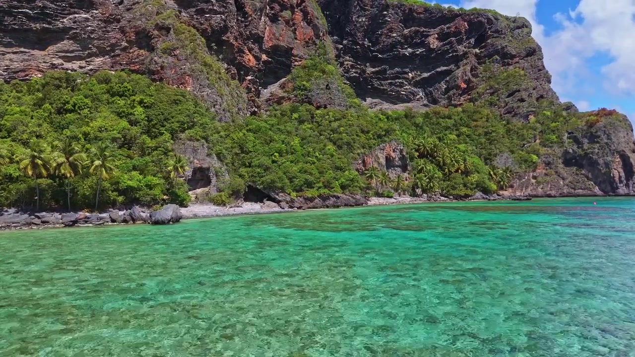 Spiaggia di Playa Fronton a Las Galeras Samana, Repubblica Dominicana.