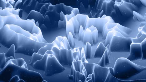 hermosa superficie 3d abstracta con chispas de brillo, ondas 3d abstractas se ejecutan en la superficie en bucle. gradiente gris negro, material mate suave con brillo interno ligero. animación 4k suavemente