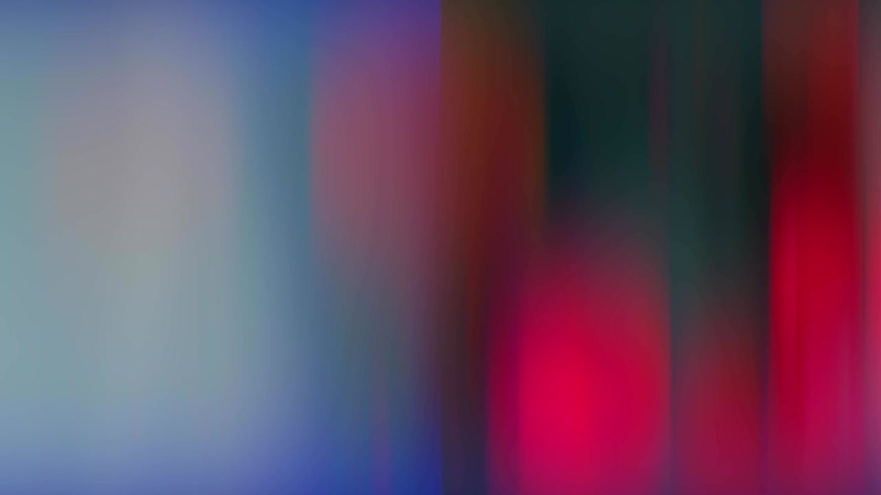 movimiento distorsionado y borroso de luces brillantes multicolores