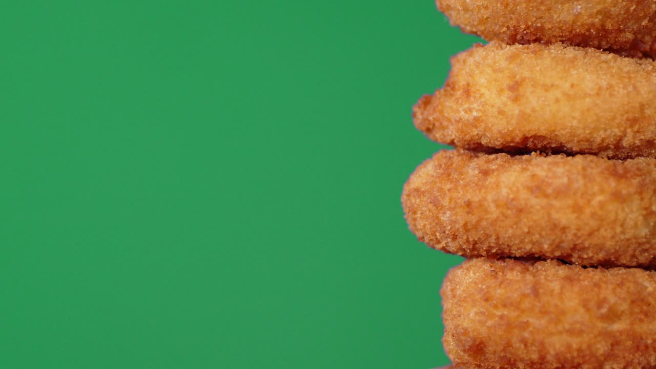 A mountain of nuggets rotates slowly.