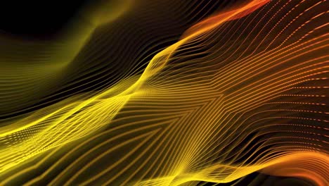 colorful abstract wavy line motion background. colorful techy dot line animation.