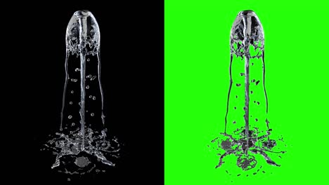 el agua de la fuente que fluye con el video de las existencias alfa mate