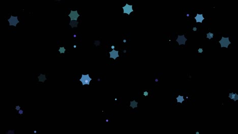material de bucle de fondo gráfico de las hadas de las partículas brillantes