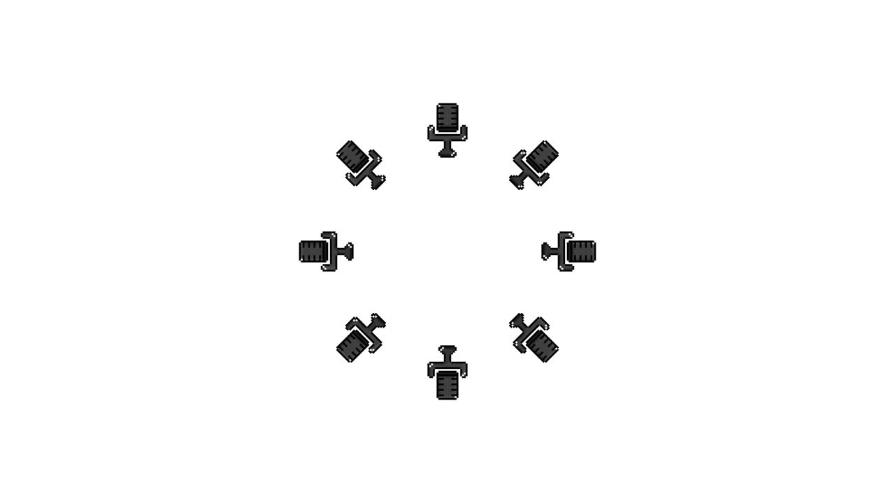 Pixel Art Condenser mic Spinning Circle Animated Overlay Transparent 30fps (6)