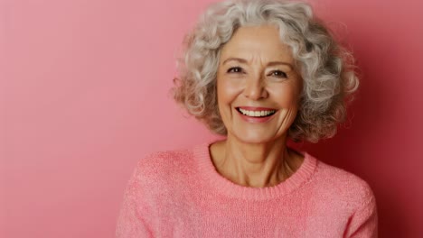 smiling senior woman portrait
