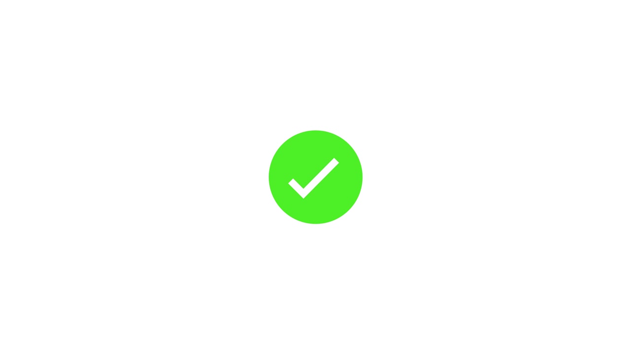 Green check mark circle