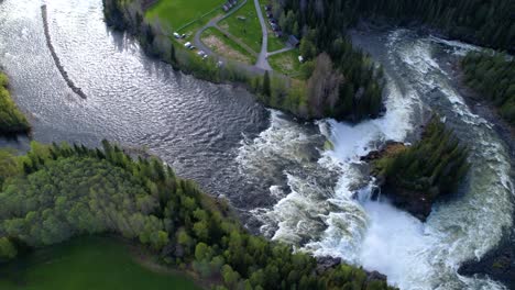 ristafallet waterfall in the western part of jamtland is listed as one of the most beautiful waterfalls in sweden.