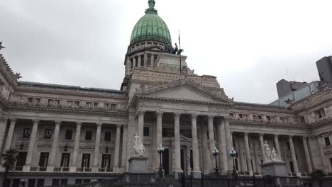 shot close to the congress building of the argentine republic landmark building