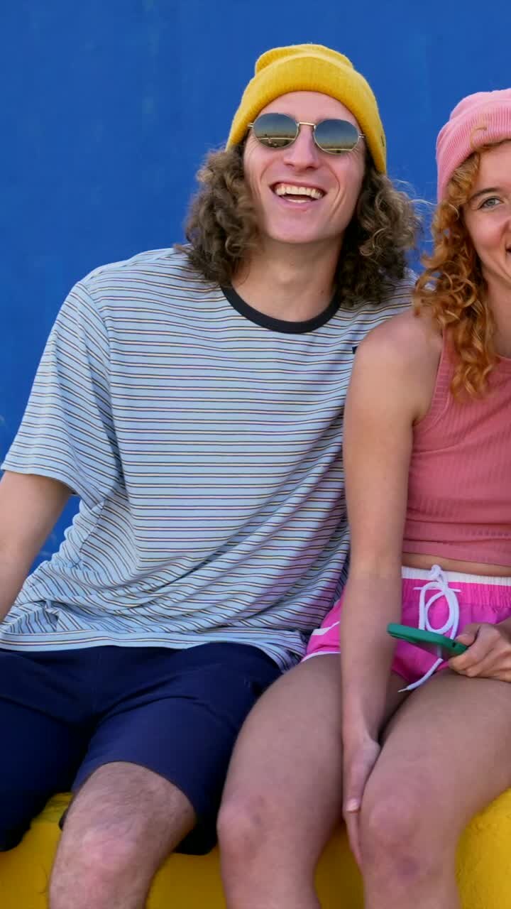 Group of happy young friends enjoying summer