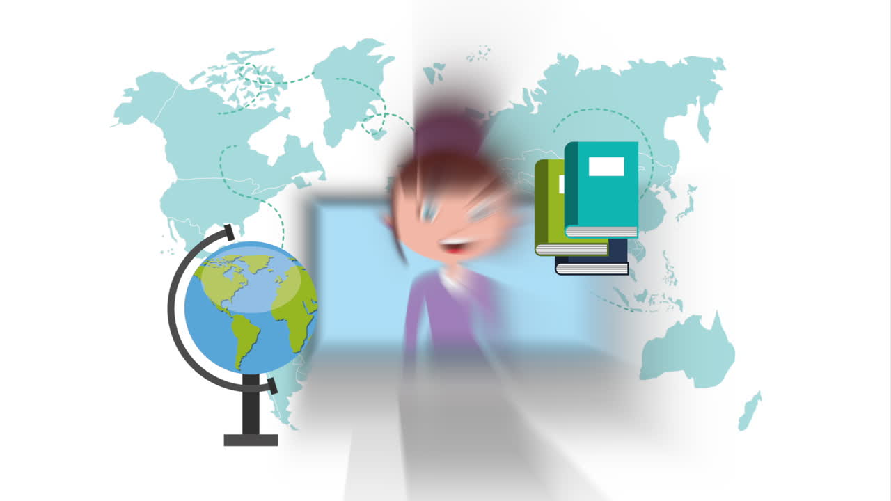 diseño de educación a distancia, animación de video