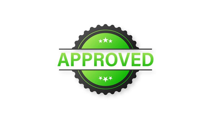 approved. stamp. red round grunge approved sign. Motion graphics.