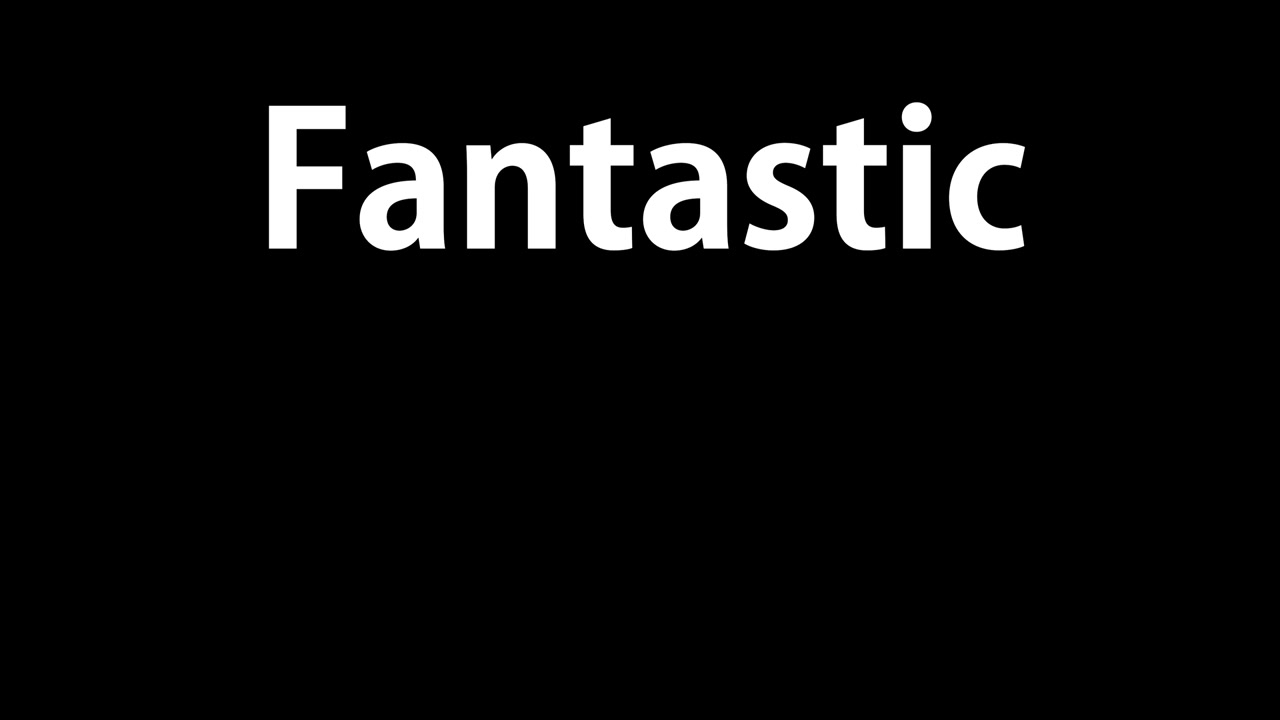 Fantastic text animation message motion graphics