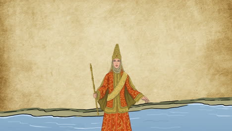 portrait of a medieval queen