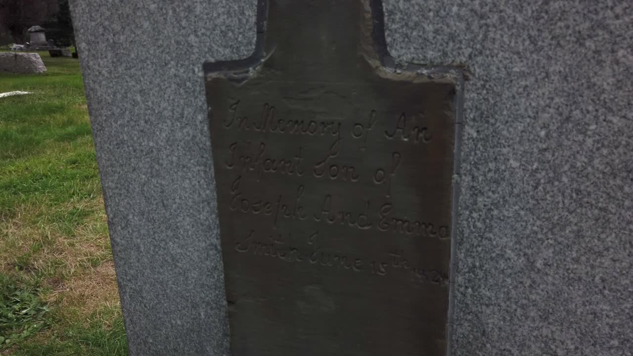 Stone of Joseph and Emma Smith's first Child at Grave Sites for the early history of Mormonism in Susquehanna, Pennsylvania