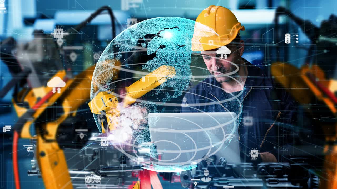 modernizzazione delle braccia robot dell'industria intelligente per la tecnologia delle fabbriche digitali