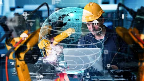 modernización de los brazos robóticos de la industria inteligente para la tecnología de la fábrica digital
