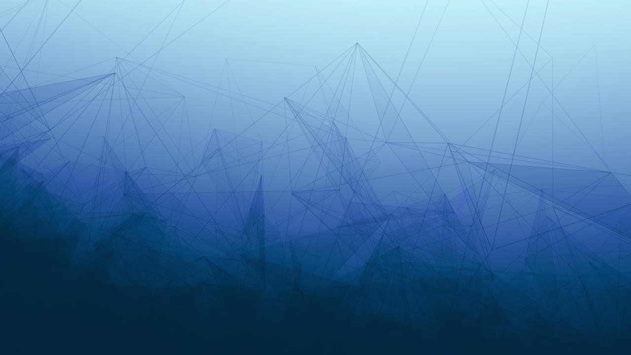 Abstract polygons on Blue Gradient Background