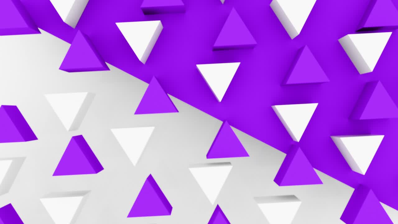 abstract 3d triángulo formas de fondo con diferentes colores. conjunto de 4k imágenes de animación de bucle.