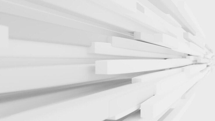 Abstract White Geometric Shapes