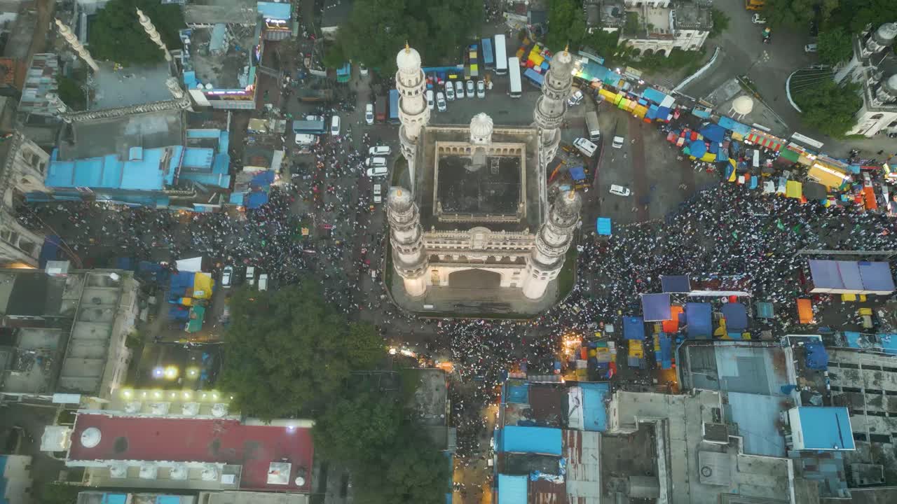 hyderabad charminar vista aérea durante el día